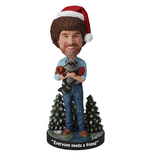 Holiday Bob Ross Bobblehead