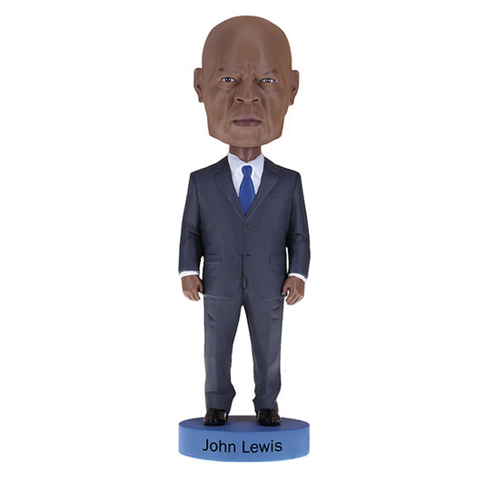 John Lewis w/ Portrait & Autographed Collector Card Bobblehead